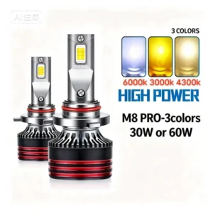 M8-PRO Three-Color LED Headlight Bulbs