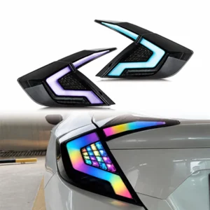 Honda Civic 2016–2021 Tail Light Assemblies – RGB Version
