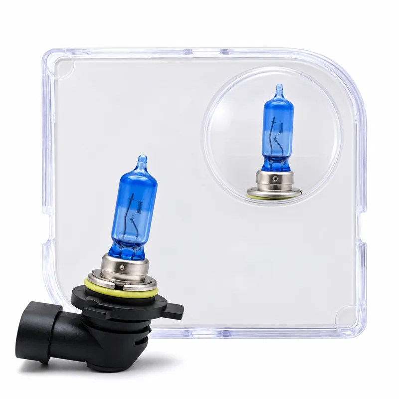 9012 12V 55W Automotive Halogen Headlight Bulbs – White-Light Blue-Coated Version