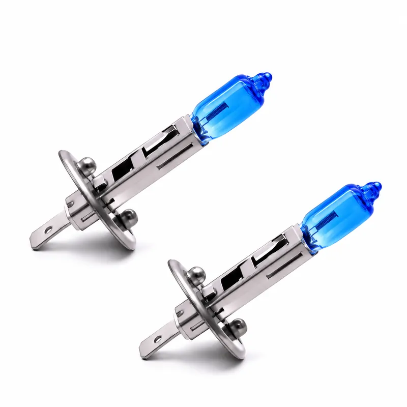 H1 12V 55W Automotive Halogen Headlight Bulbs – White-Light Version