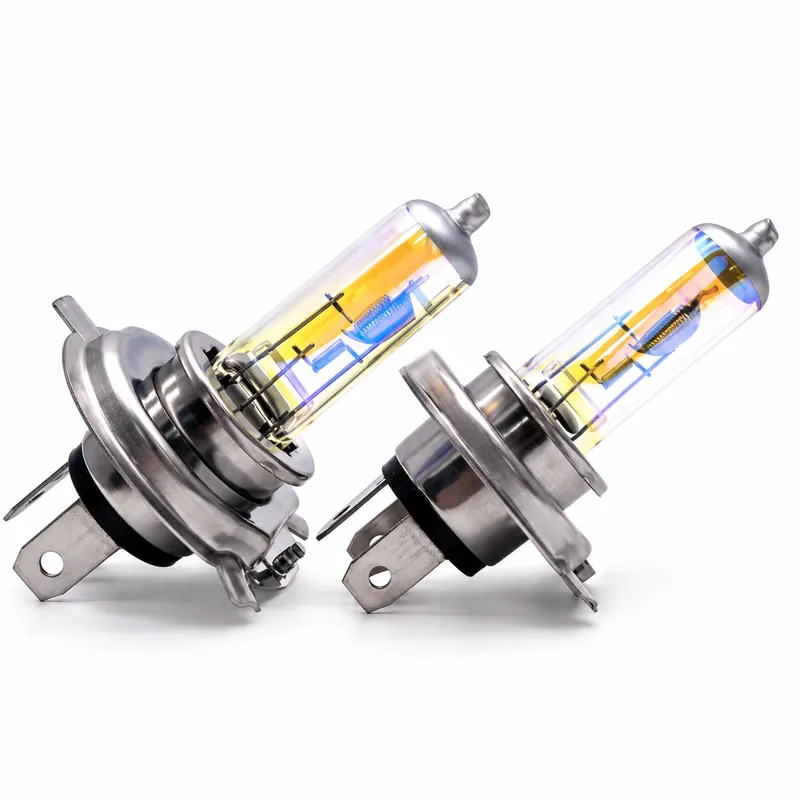 H4 12V 60/55W Automotive Halogen Headlight Bulbs – 2300K Yellow-Light Version