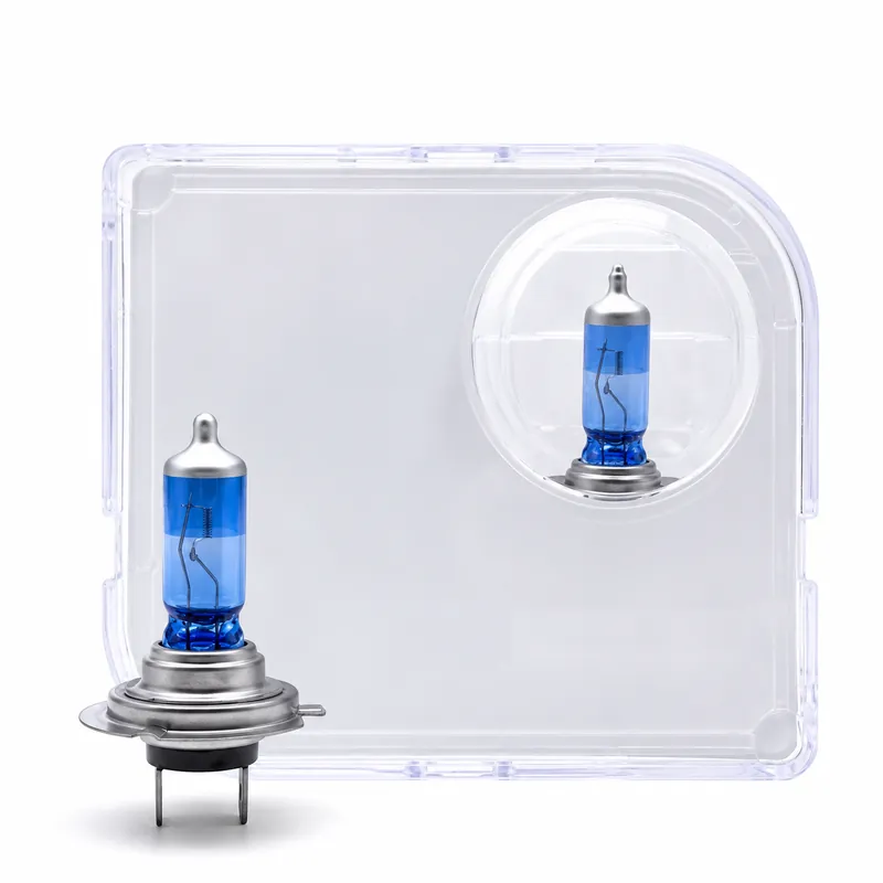 H7 12V 55W Automotive Halogen Headlight Bulbs – White-Light Blue-Coated Version
