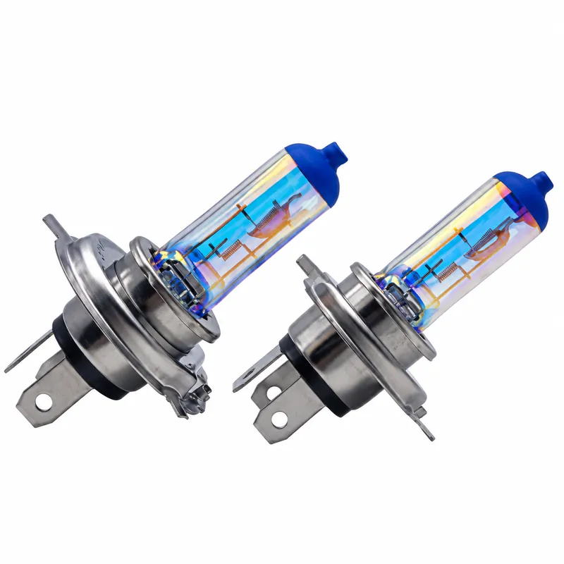 H4 12V 60/55W Automotive Halogen Headlight Bulbs – Blue-Coated Version