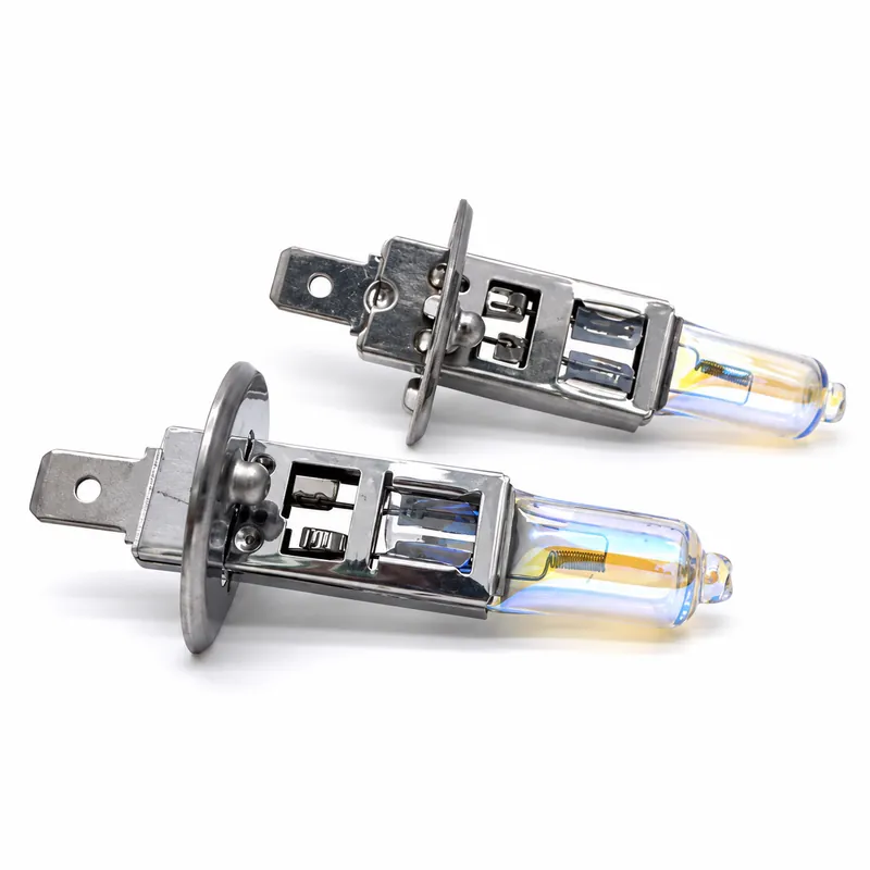 H1 12V 55W Automotive Halogen Headlight Bulbs – 2300K Yellow-Light Version