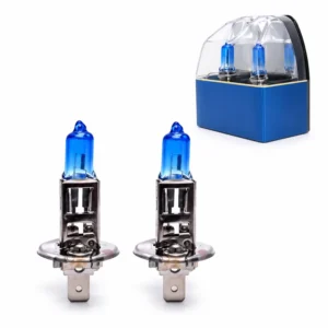 H1 12V Automotive Halogen Headlight Bulbs – White-Light Version – Pair Pack