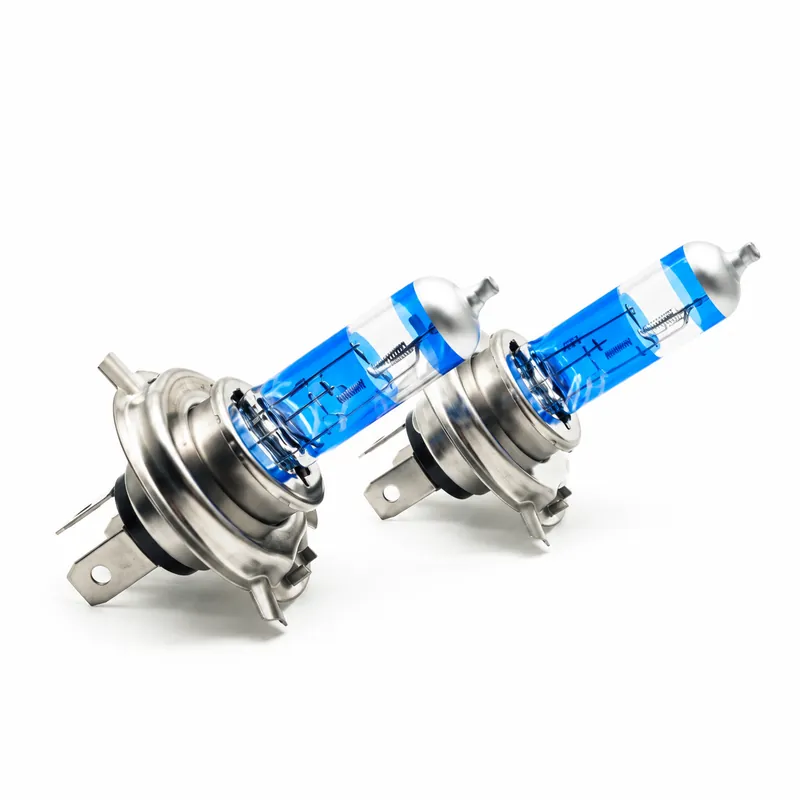 H4 Automotive Halogen Headlight Bulbs – 4000K White-Light Version