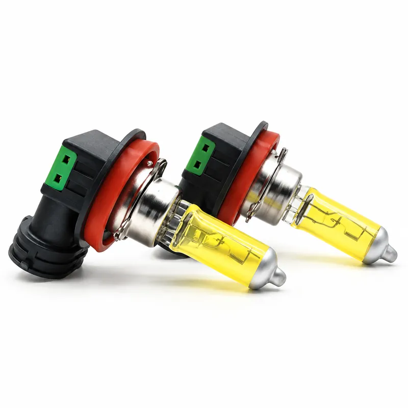 H11 12V 55W Automotive Halogen Fog Light Bulbs – 3000K Yellow-Light Version