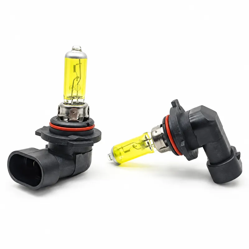 9006 12V 55W Automotive Halogen Headlight Bulbs – 3000K Yellow-Light Version