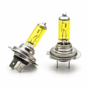 H7 12V 55W Automotive Halogen Headlight Bulbs – 3000K Yellow-Light Version