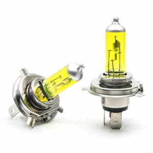 H4 12V Automotive Halogen Headlight Bulbs – 3000K Yellow-Light Version