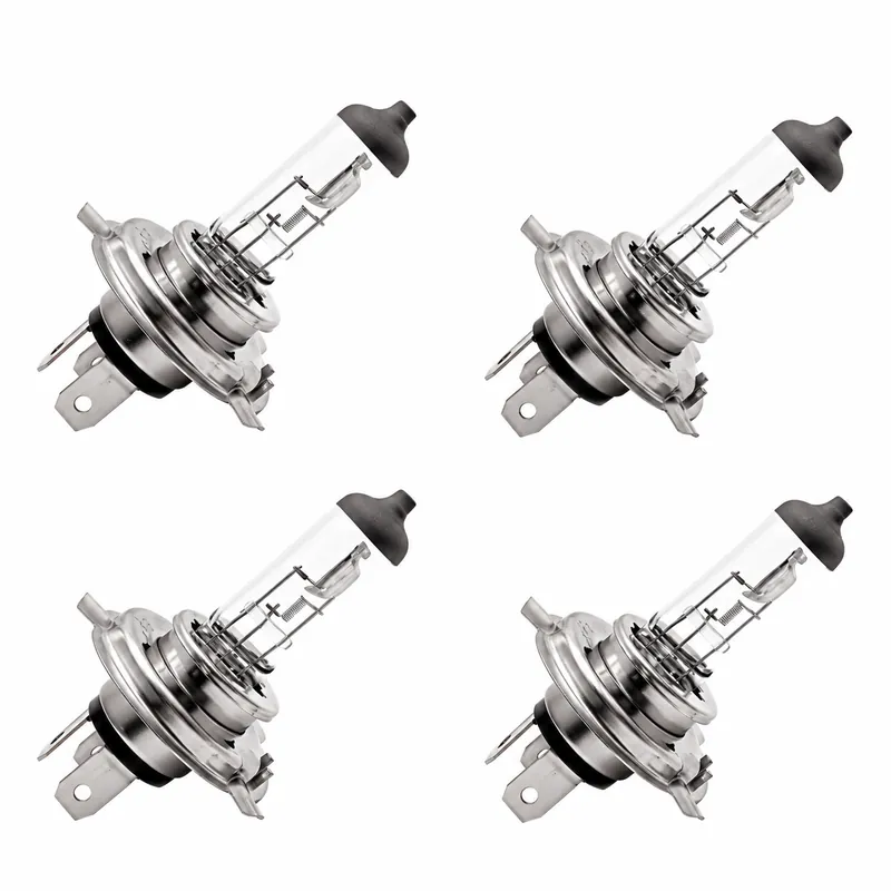 H4 12V 60/55W Automotive Halogen Headlight Bulbs