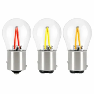 1156 / 1157 LED Signal, Brake & Reverse Bulbs – COB, 2W, Glass Version