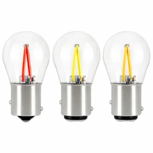 1156 / 1157 LED Signal, Brake & Reverse Bulbs – COB, 2W, Glass Version