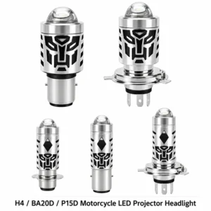 H4 / BA20D / P15D Motorcycle LED Projector Headlight