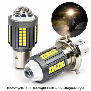 Motorcycle LED Headlight Bulb – 360-Degree Style