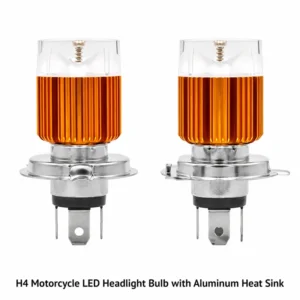 H4 Motorcycle LED Headlight Bulb with Aluminum Heat Sink
