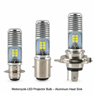Motorcycle LED Projector Bulb – Aluminum Heat Sink