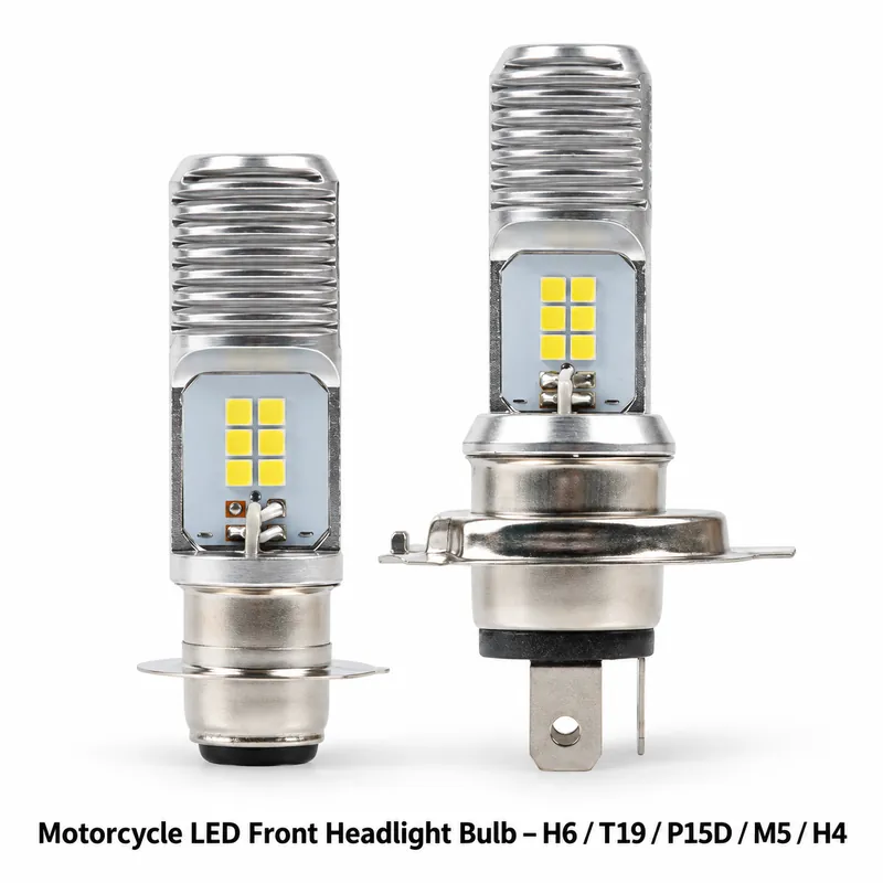 Motorcycle LED Front Headlight Bulb – H6 / T19 / P15D / M5 / H4