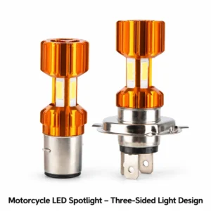Motorcycle LED Spotlight – Three-Sided Light Design