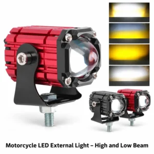 Motorcycle LED External Light – High and Low Beam