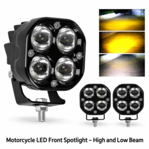 Motorcycle LED Front Spotlight – High and Low Beam