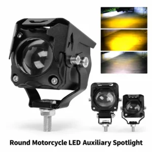 Round Motorcycle LED Auxiliary Spotlight