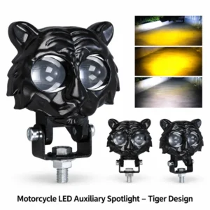 Motorcycle LED Auxiliary Spotlight – Tiger Design