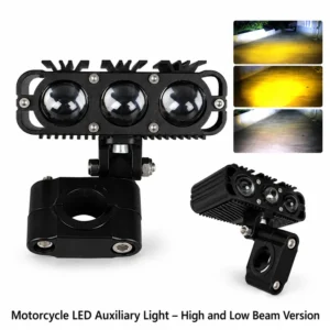 Motorcycle LED Auxiliary Light – High and Low Beam Version