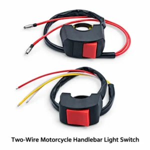 Two-Wire Motorcycle Handlebar Light Switch