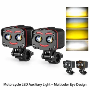 Motorcycle LED Auxiliary Light – Multicolor Eye Design