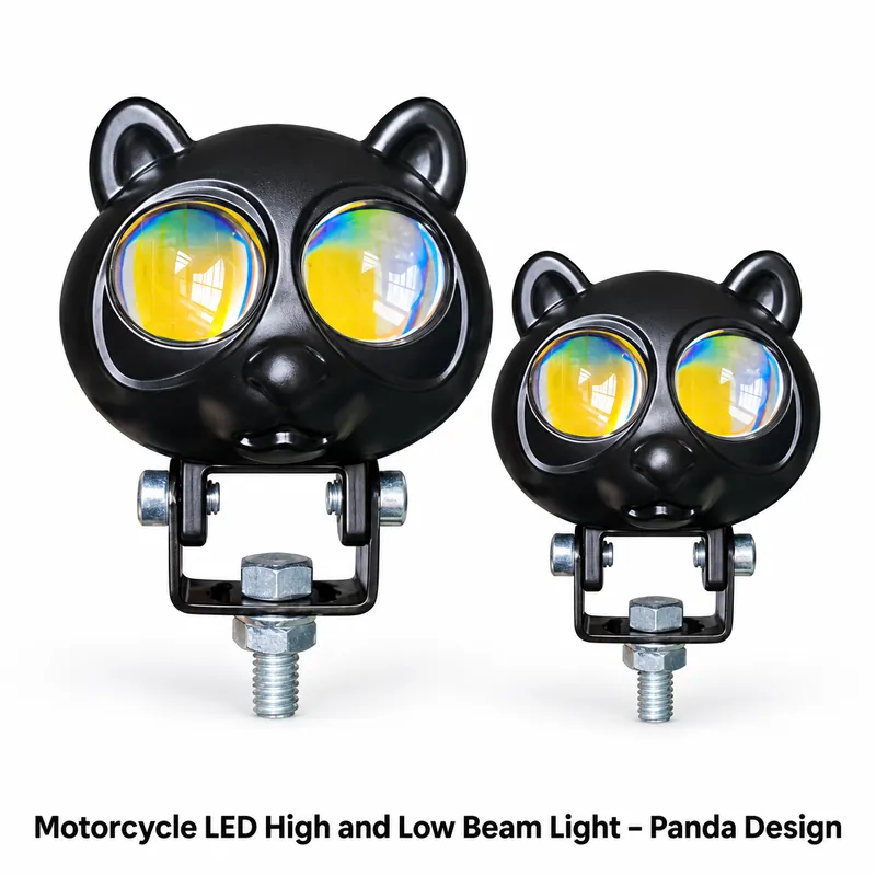 Motorcycle LED High and Low Beam Light – Panda Design
