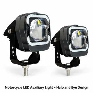 Motorcycle LED Auxiliary Light – Halo and Eye Design