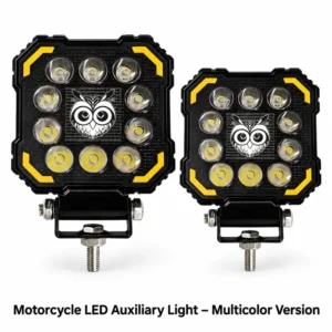 Motorcycle LED Auxiliary Light – Multicolor Version
