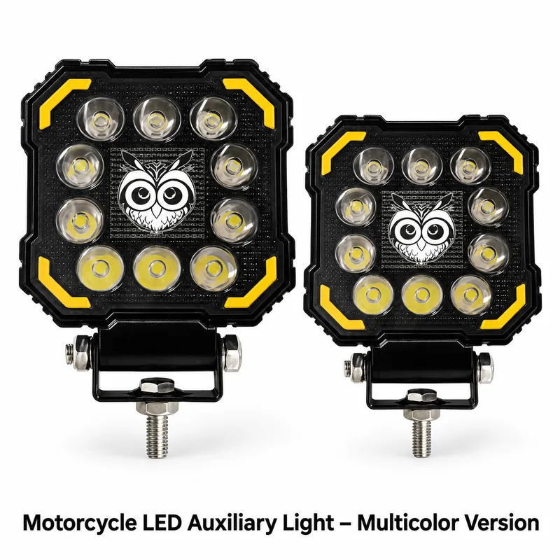 Motorcycle LED Auxiliary Light – Multicolor Version