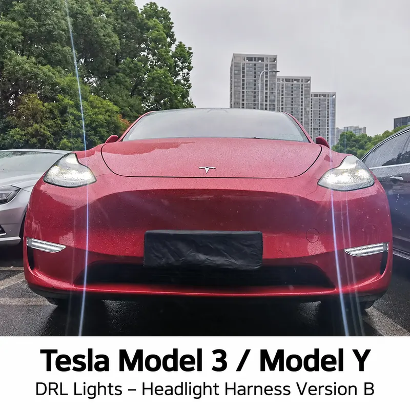 Tesla Model 3 / Model Y DRL Lights – Headlight Harness Version B
