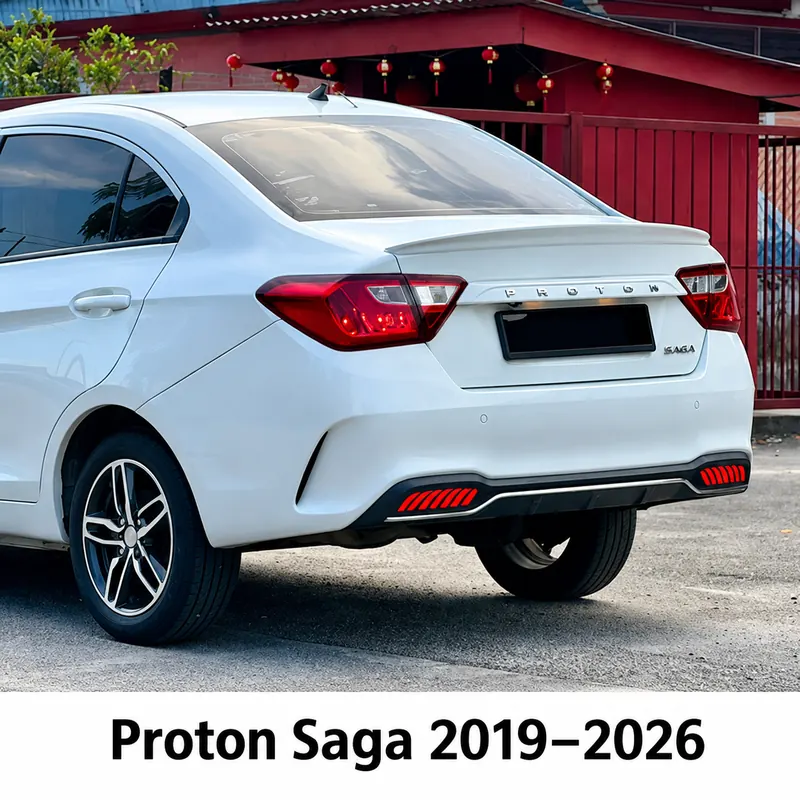 Proton Saga 2019–2026 Rear Bumper Lights
