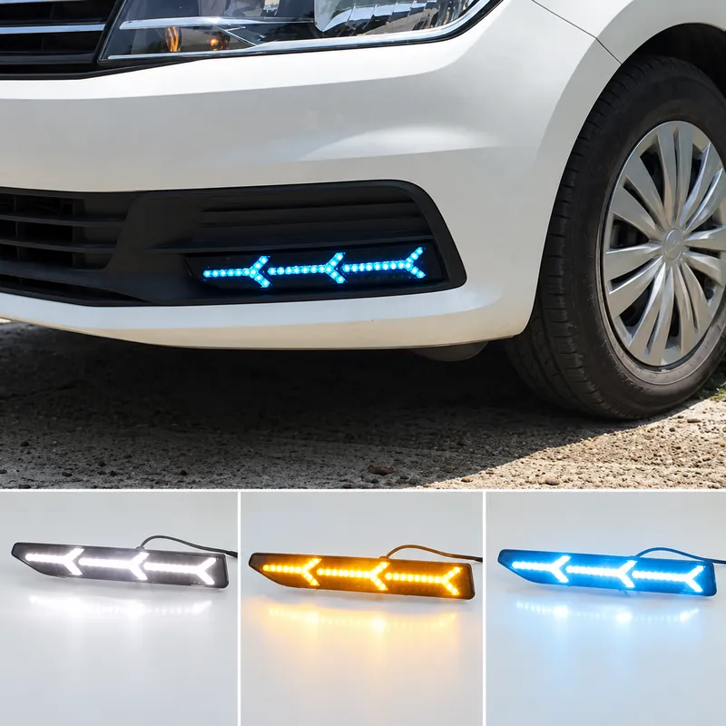 Volkswagen Santana 2016–2017 LED Daytime Running Lights