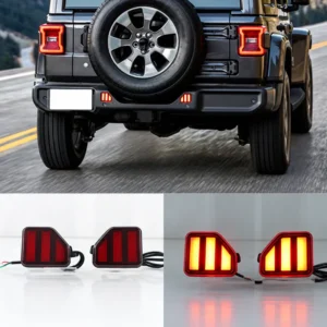 Jeep Wrangler 2018–2022 LED Rear Bumper Lights – US-Spec Bumper Version
