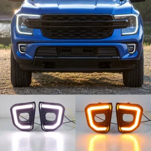 Ford Everest 2022 LED Daytime Running Lights – C-Shaped Design, Dual-Color Version