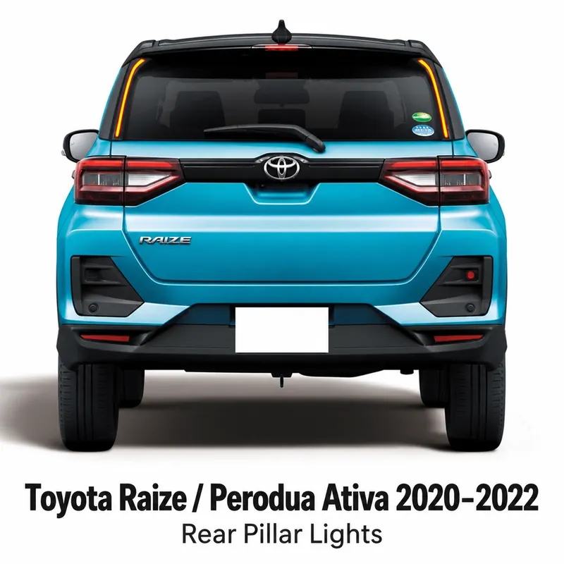 Toyota Raize / Perodua Ativa 2020–2022 Rear Pillar Lights