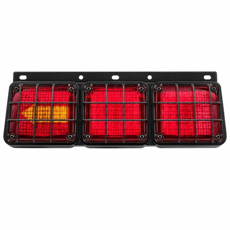 Trailer 75LED Square Arrow-Style Iron Frame with Wire Mesh Tail Light | TOPONE TP-B-007