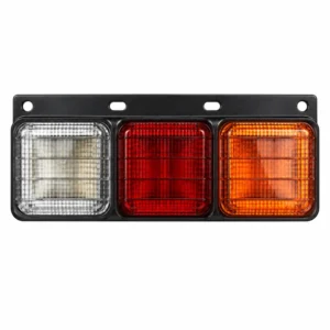 Trailer Bulb-Type Three-Color Square Iron Frame with Wire Mesh Tail Light | TOPONE TP-B-008