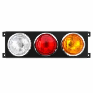 Trailer/Bulb-Type Three- Color U-Shaped Iron Frame with Electroplated Ring Tail Light | TOPONE TP-F-011