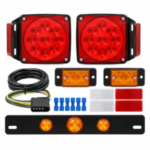 Trailer Square LED New Waterproof Taillight Kit B | TOPONE TP-H-004-4