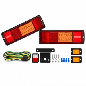 Trailer Rectangular LED Flag-Style Waterproof Taillight Kit | TOPONE TP-H-010-2