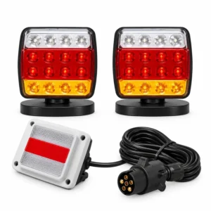 16LED Double Color Tail Light Kit with Magnet (White Lampshade) | TOPONE TP-I-003