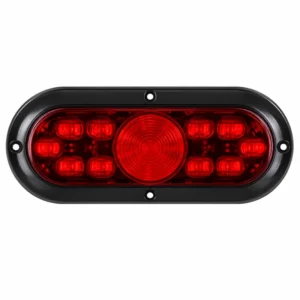 6"10LED Curved Black Plastic Ring Dual-Color Oval Light | TOPONE TP-J-012-10HG1