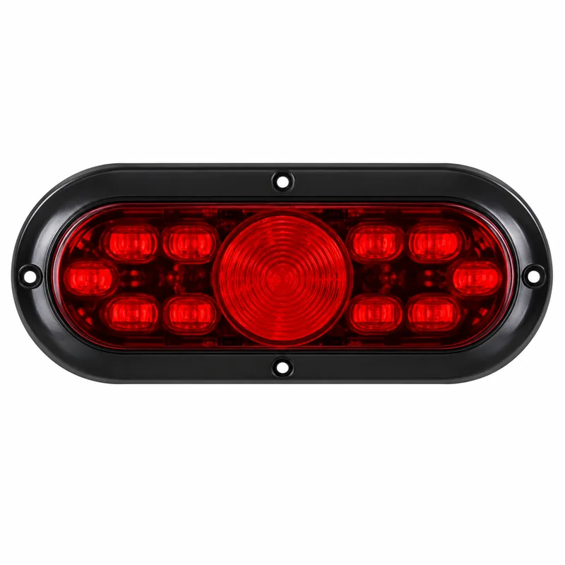 6"10LED Curved Black Plastic Ring Dual-Color Oval Light | TOPONE TP-J-012-10HG1