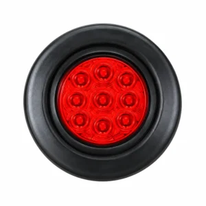 2" 9LED Smooth Lampshade Rubber Ring Round Light (with Plug) | TOPONE TP-L-004-9G3P