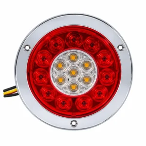 4"19LED Plastic Electroplated Ring Dual-Color Round Light | TOPONE TP-L-007-19G1Z2